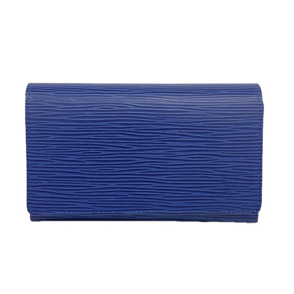 Louis Vuitton Epi Portemonnaie Bietrezor Wallet M6350G Myrtille Ladies